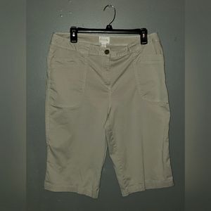 Chico's Capri Cargo Khaki